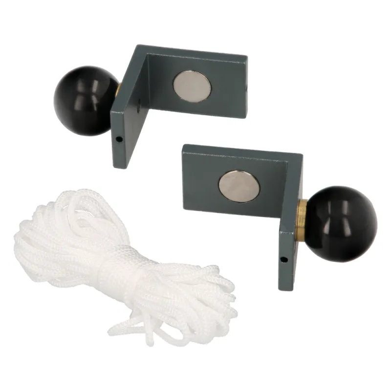 WOLFPACK LINEA PROFESIONAL Juego Angulares Magneticos Para Reglas 40x40 mm. Nivel Pared, Nivelador Pared.