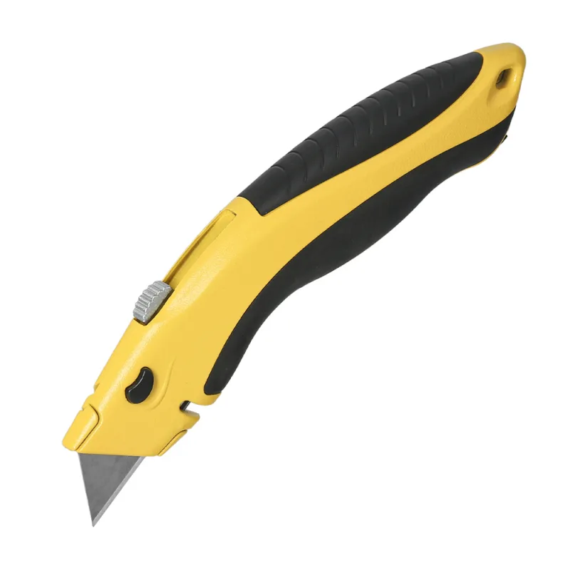 WOLFPACK LINEA PROFESIONAL Cutter Con Hoja Retractil De 20 mm. Cambio Hoja Rápido Carcasa De Aluminio Agarre Engomado. Uso Profesional