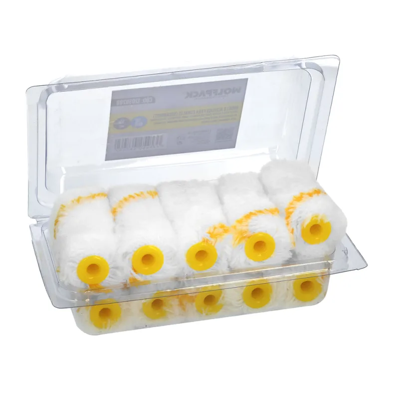 WOLFPACK LINEA PROFESIONAL Rodillo Recambio Para Esmalte Acrilico 50 mm. Set 10 Rodillos. Rodillo poliamida, Rodillo Pintura Acrilica