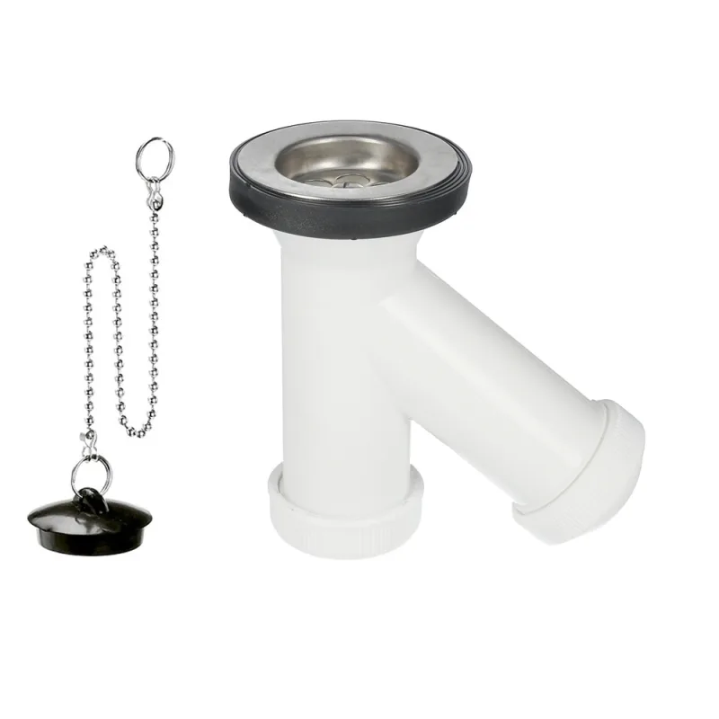 ABRISA Sifon y Griega Con Valvula y Tapon 1-1/2" Salida De Ø 40 mm.