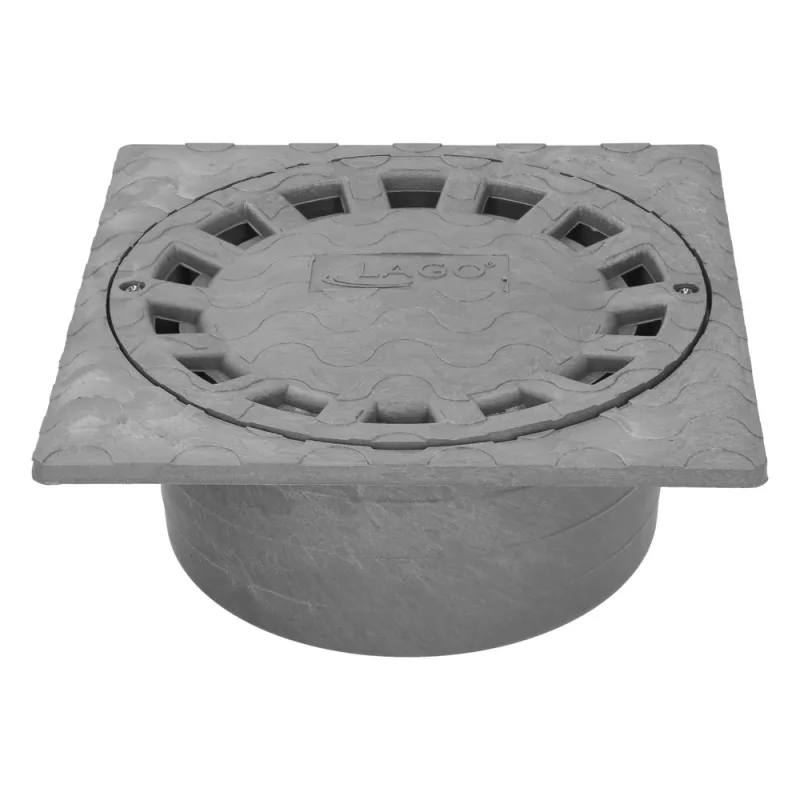 ABRISA Sumidero Sifonico Pvc 20x20 cm. salida De Ø 90/110 mm.