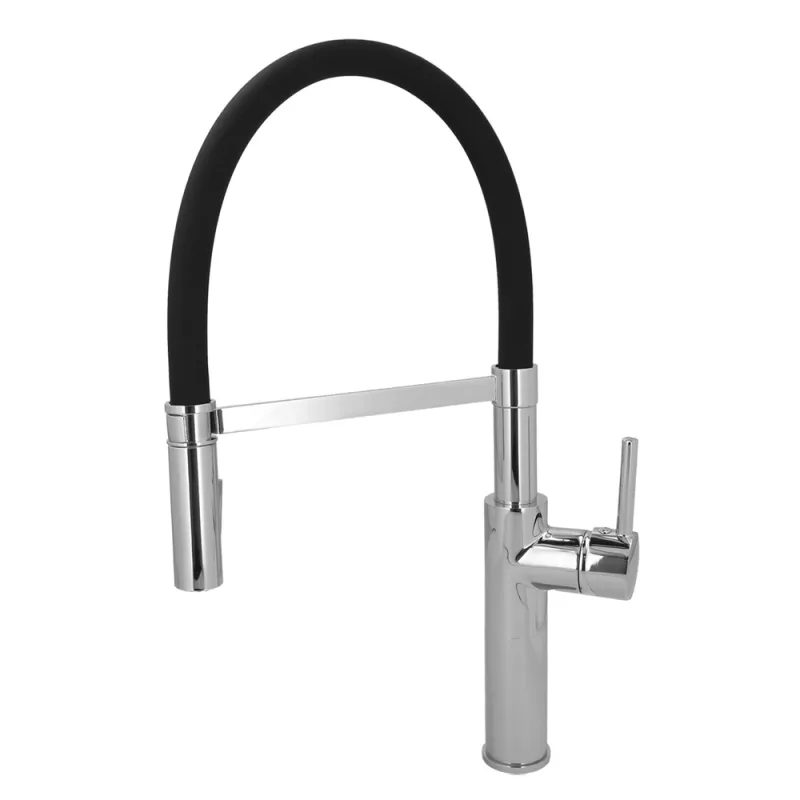 ORYX Monomando Fregadero Flexible con Soporte Grifo Flexible Chorro Aireado, Chorro Rociado. Grifo Cocina, Grifo Alto,Grifo Fregadero