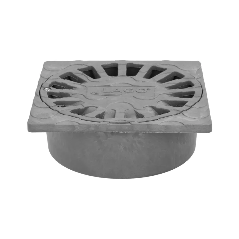 ABRISA Sumidero Sifónico Pvc 15x15 cm. Salida De Ø 75/50 mm. desagüe, Desaguadero, Tragadero, Alcantarilla,