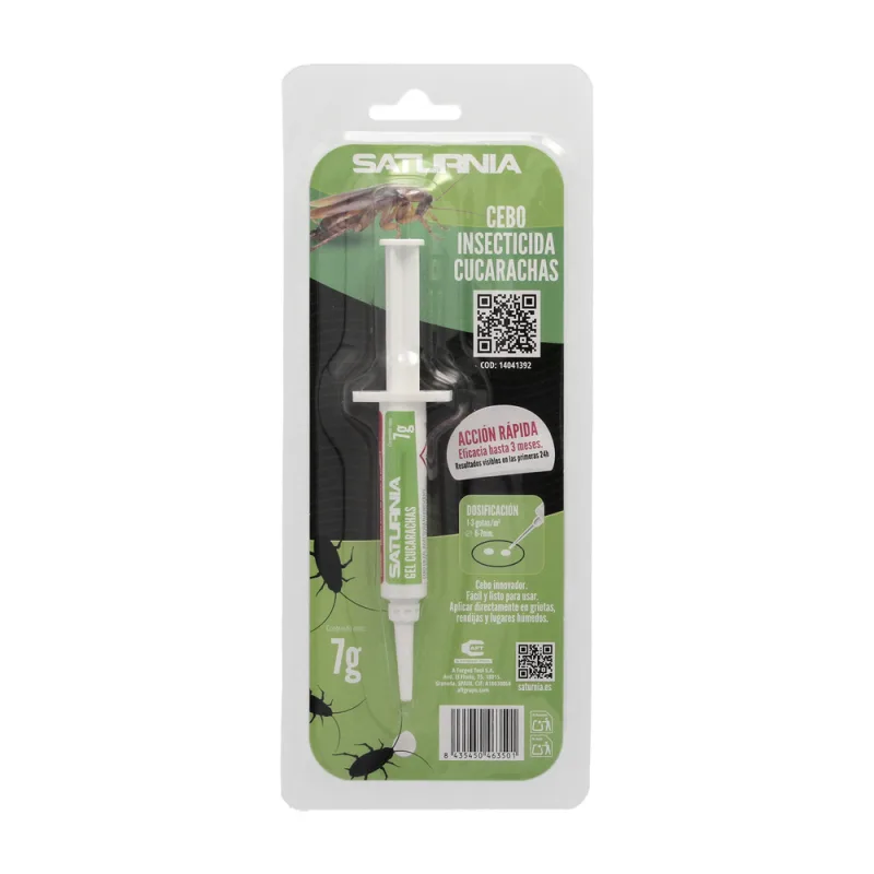 Cebo insectida gel cucarachas jeringa 7 gramos