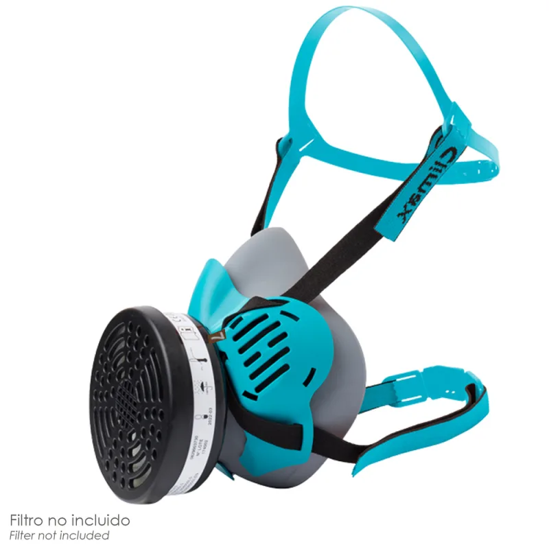 Mascarilla 820 para filtros 757 (filtro no incluido) semi mascarilla, mascarilla gas respiratoria, mascarilla gases.