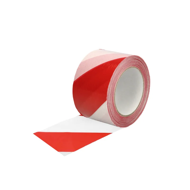 SIN MARCA Cinta Señalización LDPE Roja/Blanca Rollo 70 mm. x 200 Metros