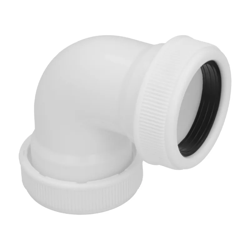 Abrisa codo para tubos lisos, blanco