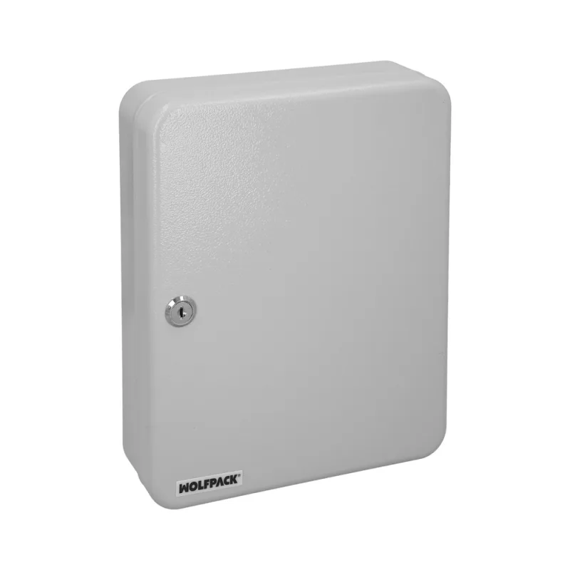 WOLFPACK LINEA PROFESIONAL Armario De Seguridad Para Llaves Para 93 Llaves, Etiqueteros Incluidos. Armario Seguridad Llaves, Armario Llavero, 6x24x30 cm.