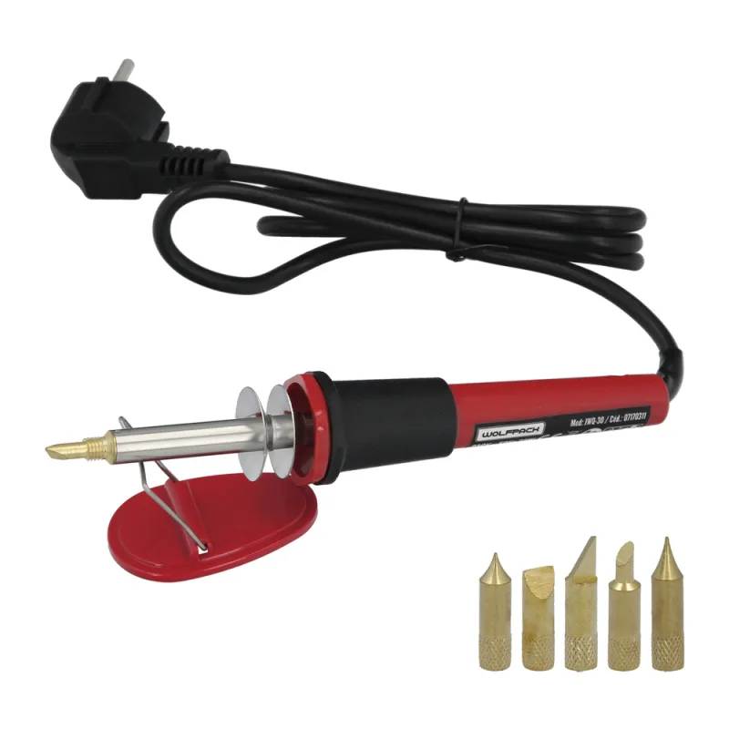 WOLFPACK LINEA PROFESIONAL Soldador/Grabador 30 Watt. Con 6 puntas