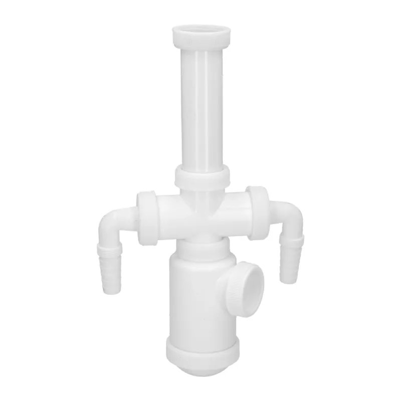ABRISA Sifon Botella Extensible 1 1/2" Salida Ø 40mm 2 Tomas Lavadora