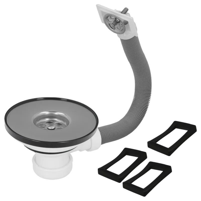 ABRISA Valvula Fregadero Ø 115 Mm. 1 1/2" Altura 40 mm. Con Rebosadero