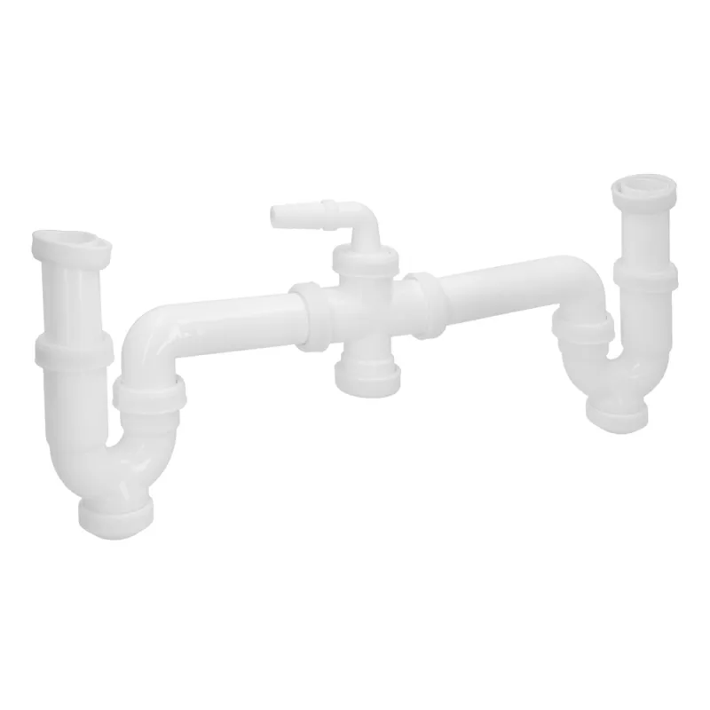 ABRISA Sifon Doble Con Racor 1 1/2" Salida Ø 40 Mm Extensible