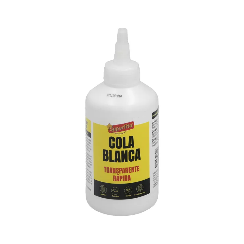 SUPERTITE Cola Blanca Transparente Botella 250 Gr.