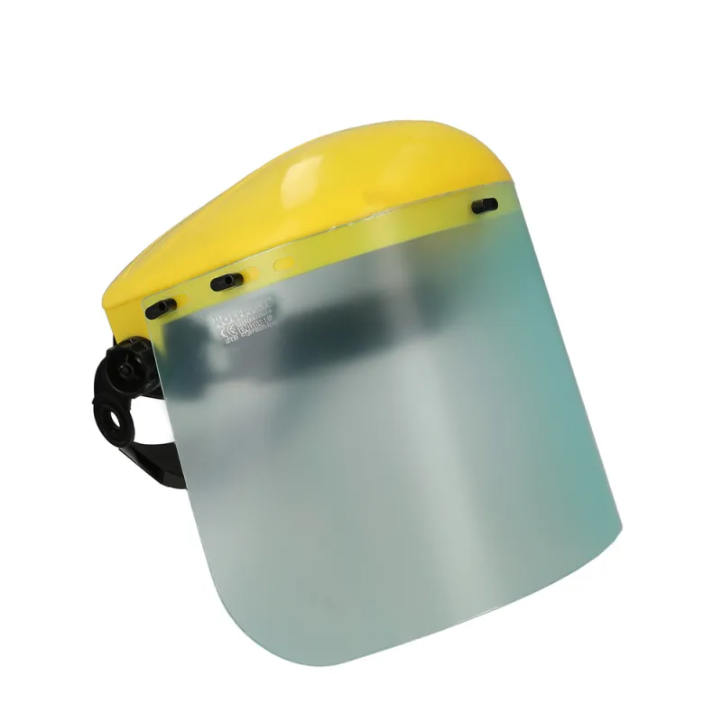 WOLFPACK LINEA PROFESIONAL Protector Facial Con Arnes Ajustable Pantalla Policarbonato 390x200 mm. visera Seguridad, Anti Impactos, Casco Desbrozadora