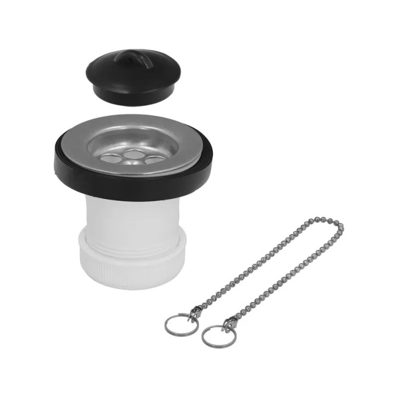 ABRISA Válvula Lavabo/Bide Con Tapa y Cadena 1 1/2" Salida Ø 40 Mm