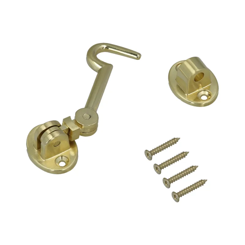 Aldabillas multiusos reforzada con tornillos 100 mm latón pulido