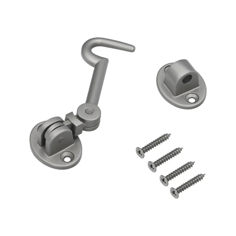 Aldabillas multiusos reforzada con tornillos 100 mm latón niquelado mate