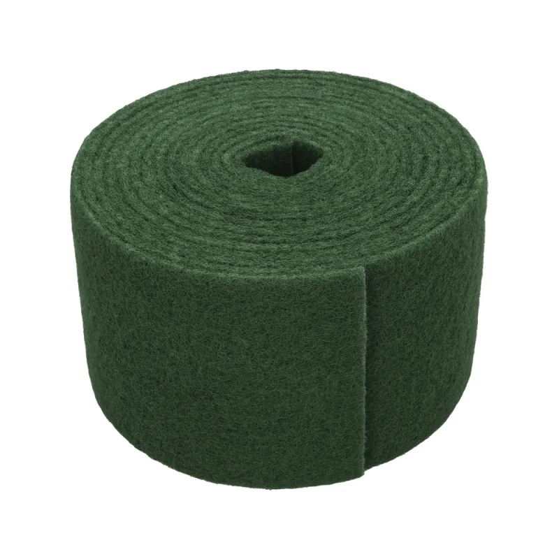 Estropajo fibra verde profesional. rollo de 14 cm x 6 mt.