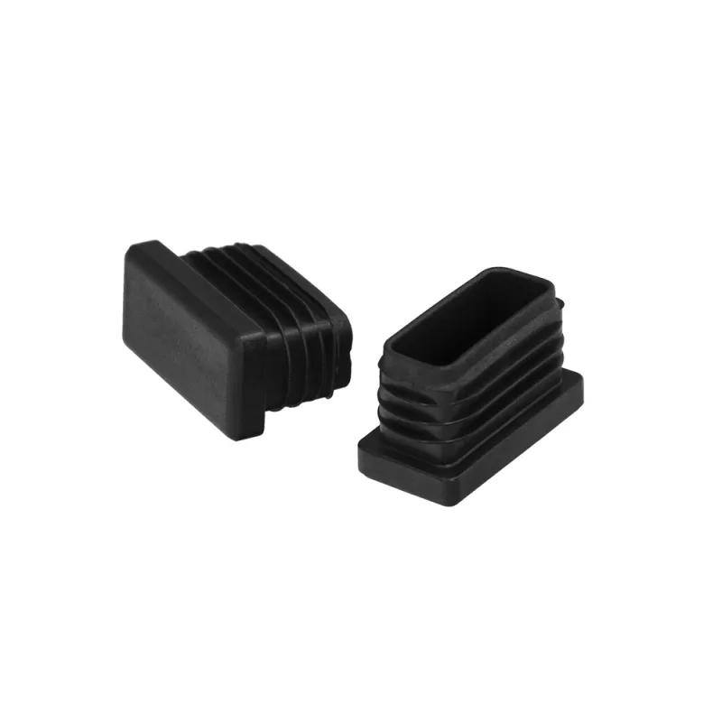 WOLFPACK LINEA PROFESIONAL 00000000 Contera Plástico Rectangular Interior. Color Negro 40x20 mm Bolsa 200 Unidades