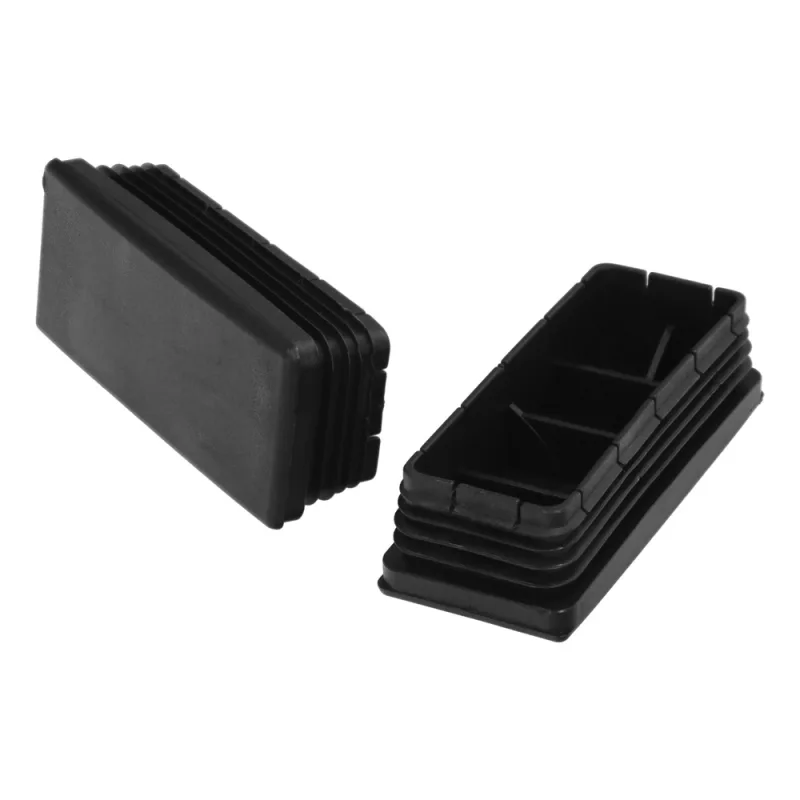 WOLFPACK LINEA PROFESIONAL 00000000 Contera Plástico Rectangular Interior. Color Negro 100x40 mm Bolsa 25 Unidades