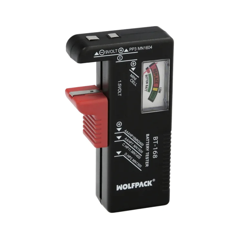 WOLFPACK LINEA PROFESIONAL Comprobador De Carga De Pilas
