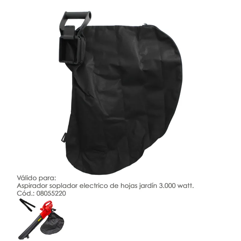 WOLFPACK LINEA PROFESIONAL Bolsa Nylon Repuesto Aspirador Soplador Electrico de Hojas Jardín 3.000 Watt.