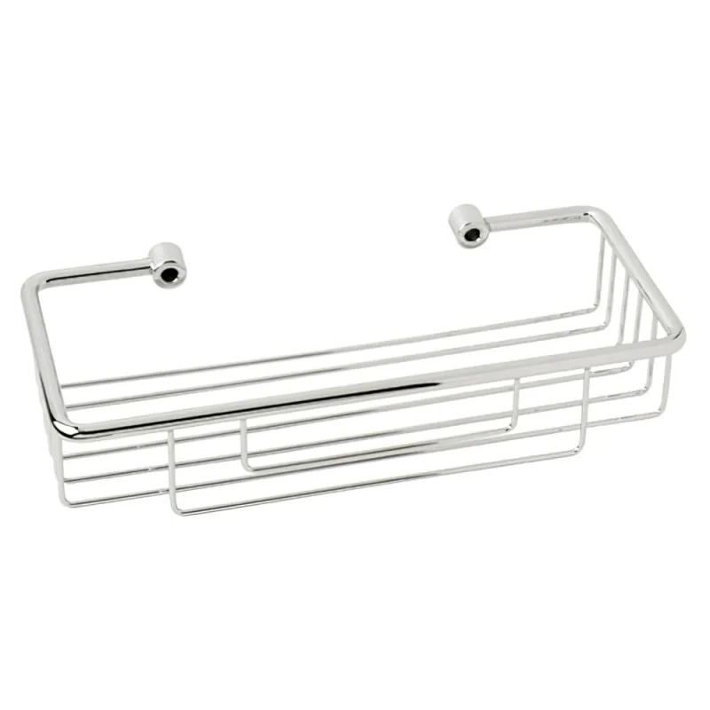 Maurer 5421225 - Cesta de ducha, inoxidable rectangular, 27 x 13 x 6 cm