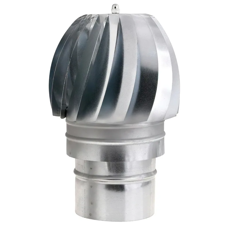 WOLFPACK LINEA PROFESIONAL Wolfpack Sombrero Extractor Galvanizado para Estufa, Chimenea, Extracción de Humos, Para tubo Ø 120 mm.