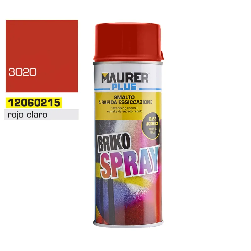 Spray pintura rojo claro trafico 400 ml.