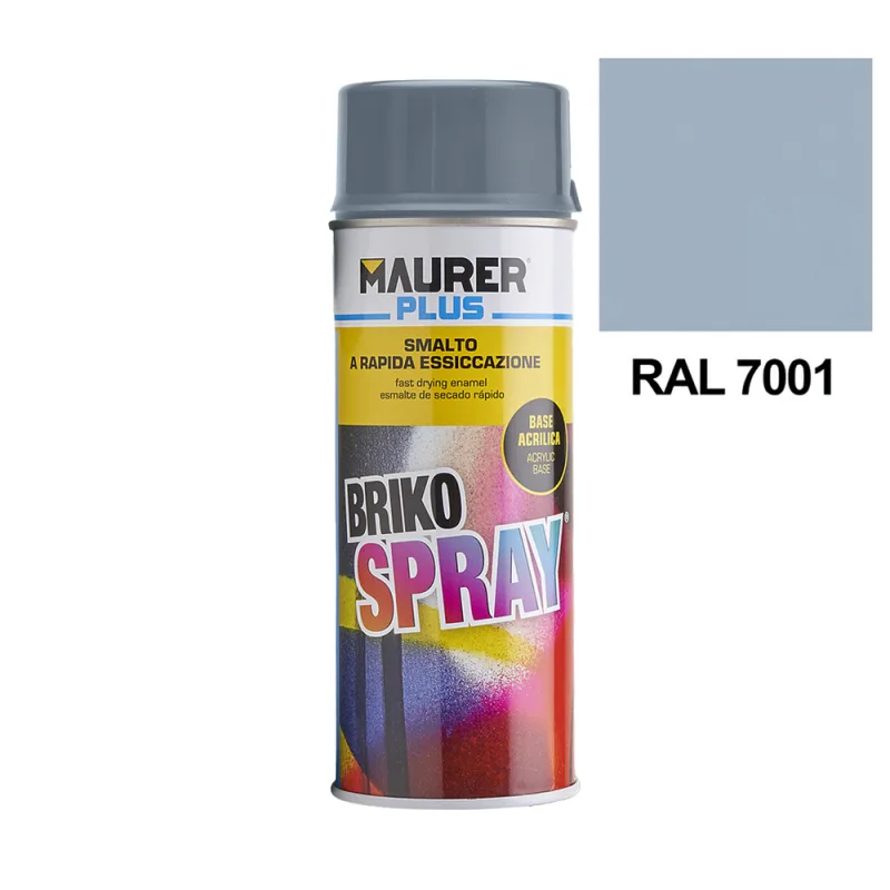 MAURER - Spray Pintura Gris Plata 400 ml.