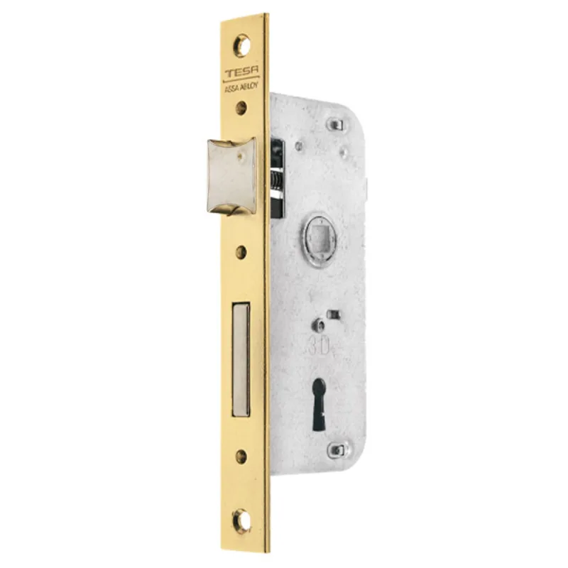 Tesa Assa Abloy 200250HL Cerradura De Embutir Para Puertas De Madera Bronce (Latonado) Entrada 50 mm 2002