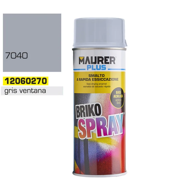 MAURER - Spray Pintura Gris Ventana 400 ml.