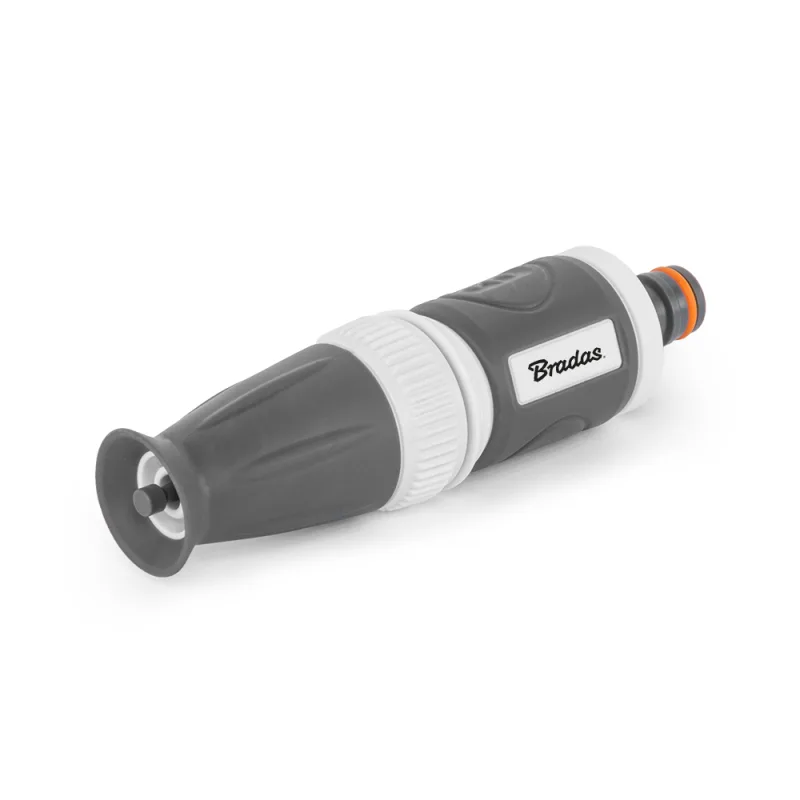 Bradas (White Line Soft), modelo WL-S4711K, Boquilla recta maxi ajustable, accesorio profesional para riego de alto caudal, control preciso de flujo