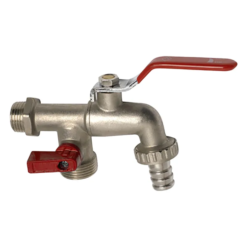 Grifo Jardín Esfera Doble Manguera 1/2"" x 3/4"" x 3/4"" Vertical