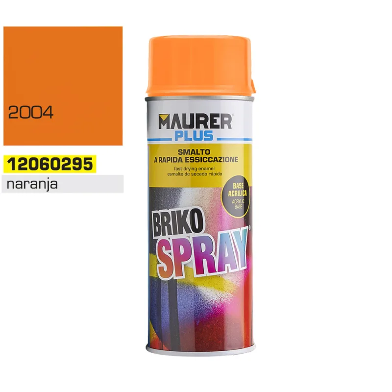 MAURER - Spray Pintura Naranja Puro 400 ml.
