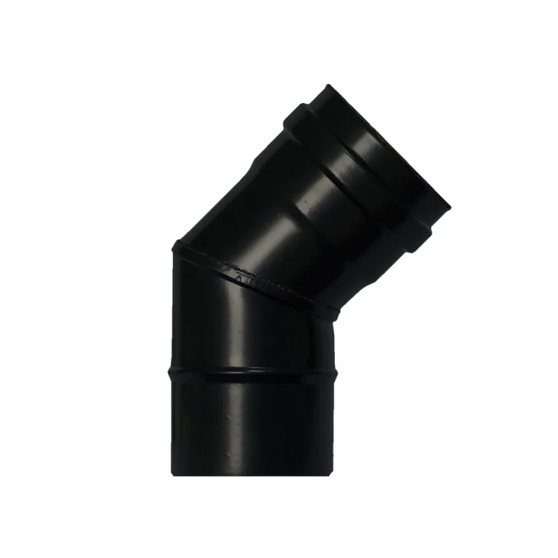 WOLFPACK LINEA PROFESIONAL - Codo Estufa Pellet Vitrificado Ø80 mm 45°