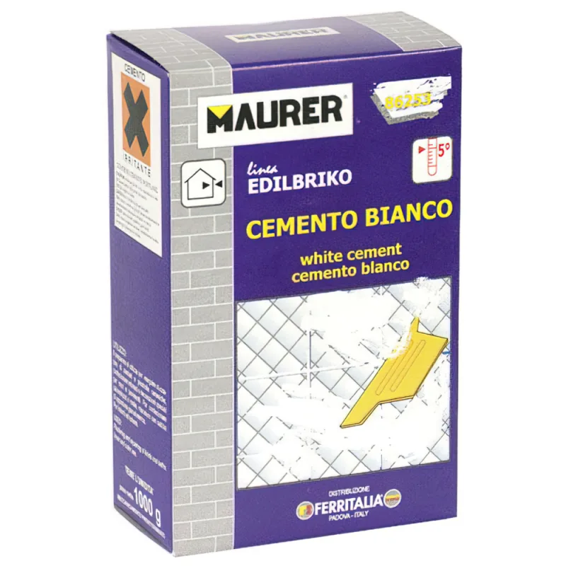 Edil Cemento Blanco Maurer (Caja 5 kg.), El embalaje puede variar