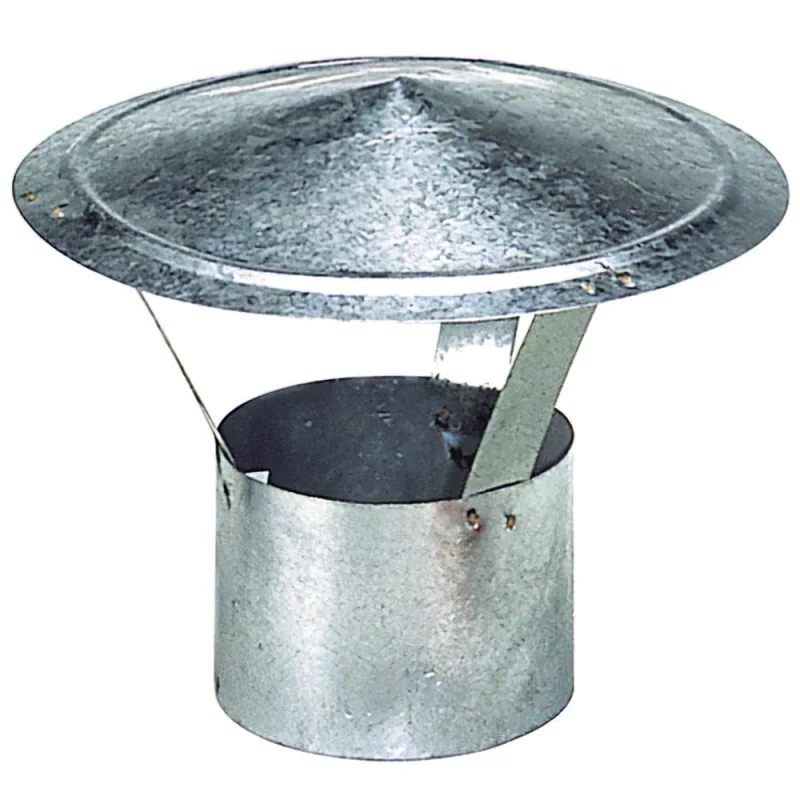 WOLFPACK LINEA PROFESIONAL - Sombrero Galvanizado para Estufa, Chimenea, Extracción de Humos, Para tubo Ø 150 mm.