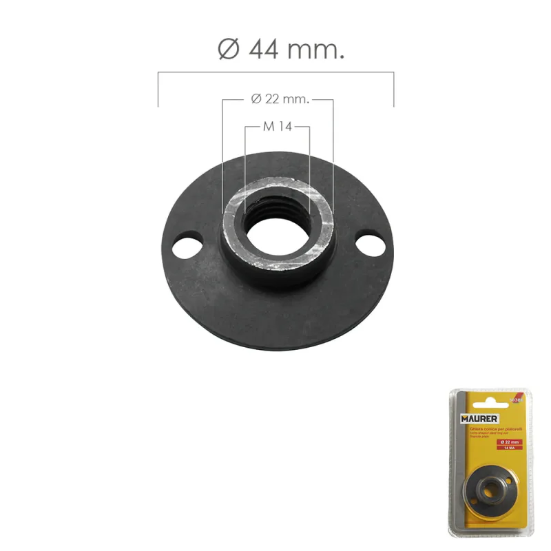 Tuerca soporte amoladora para discos