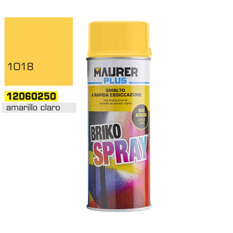 MAURER - Spray Pintura Amarillo Claro Zinc 400 ml.