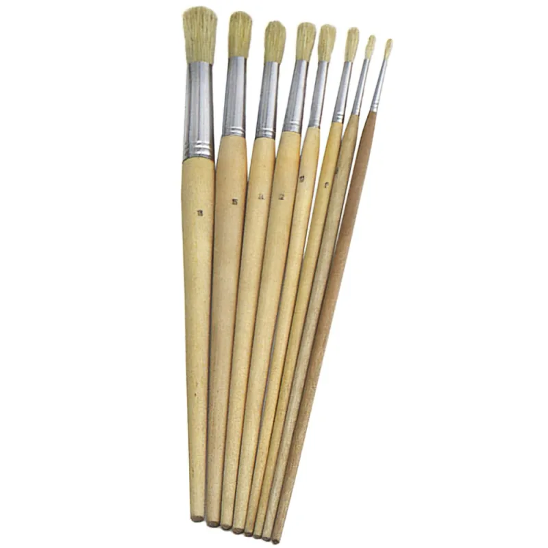 WOLFPACK LINEA PROFESIONAL - Pincel Brico Redondo Cerda Blanca Nº 1