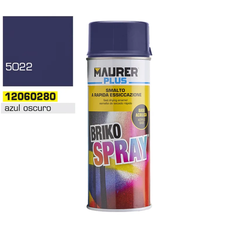 MAURER - Spray Pintura Azul Oscuro Noche 400 ml.