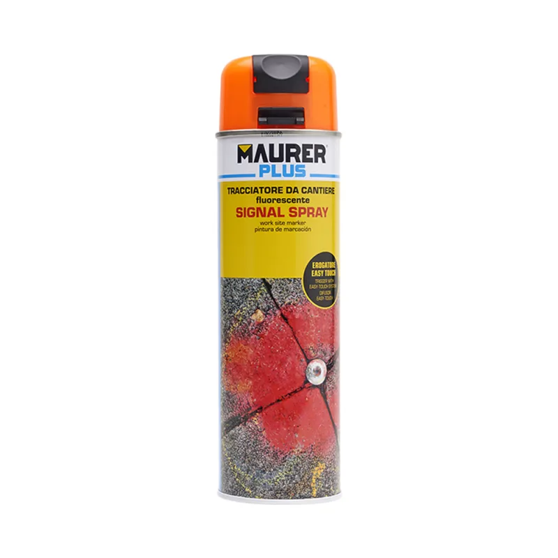 MAURER Spray Pintura Trazador Naranja Fluorecente 500 ml.