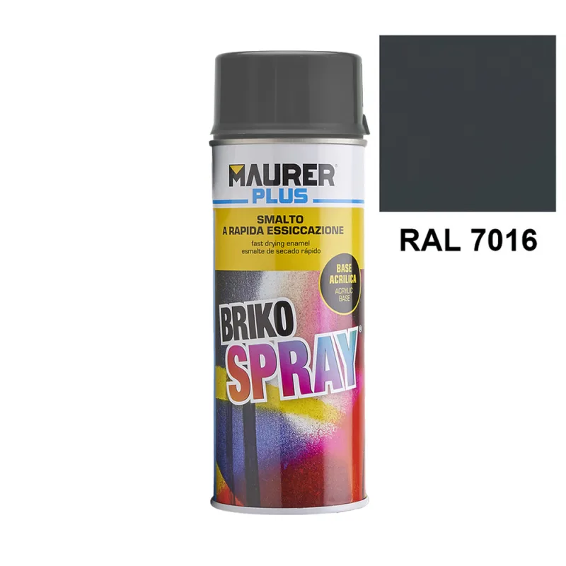 MAURER - Spray Pintura Gris Antracita 400 ml.