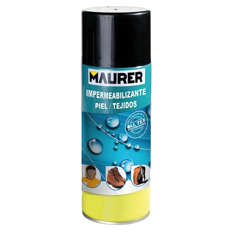 MAURER - Spray Impermeabilizante Piel y Tejidos 400 ml, El embalaje puede variar