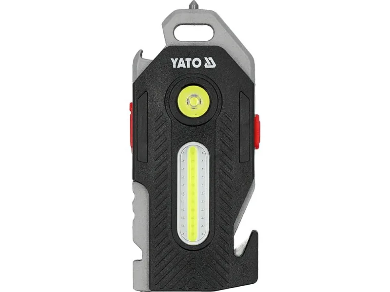 Yato, modelo YT-085609, Linterna multifuncional 6 en 1 400lm, ideal para trabajos de mecánica y reparaciones, versátil, portátil y de alta eficiencia.