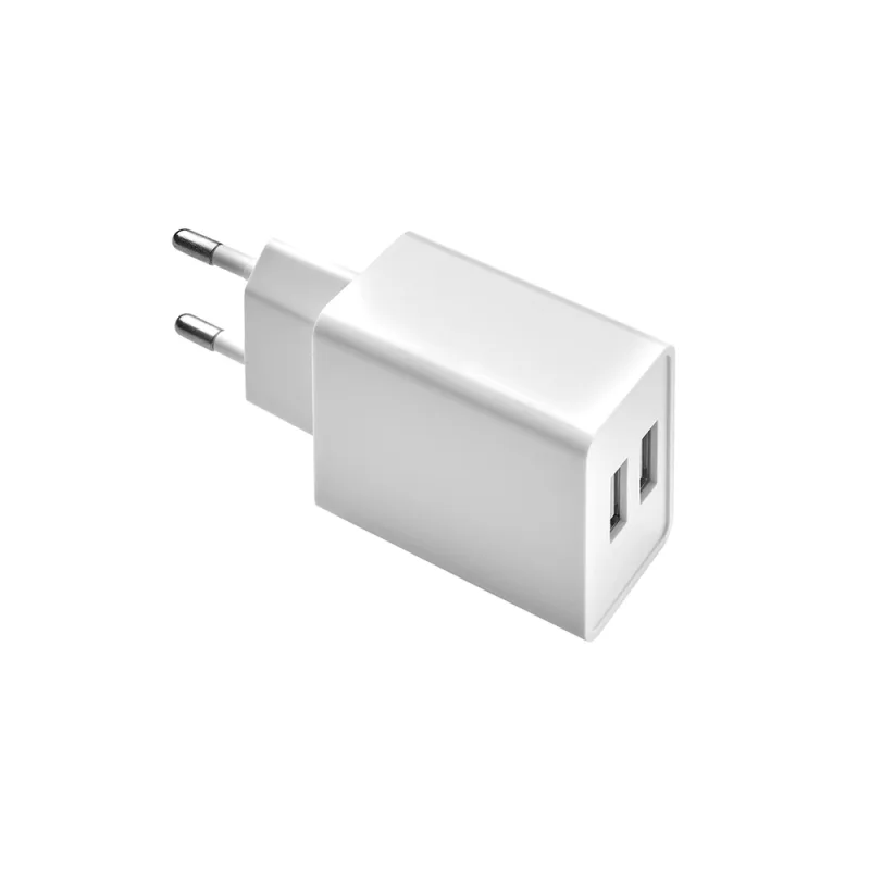 MAURER Cargador USB Dos Tomas 2.1 Amperios. 5 V. Adaptador Enchufe USB Cargador USB de Pared, Android, Iphone, Smartphones, Tablets.