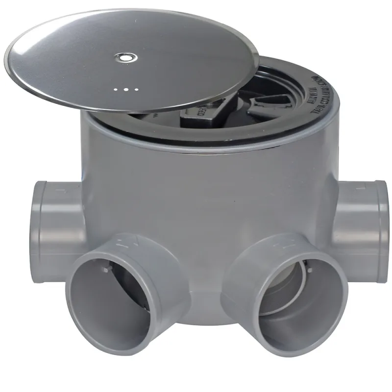 Bote sifonico pvc t 85 a 110 50-40 altura 85 mm. con tapa aireación