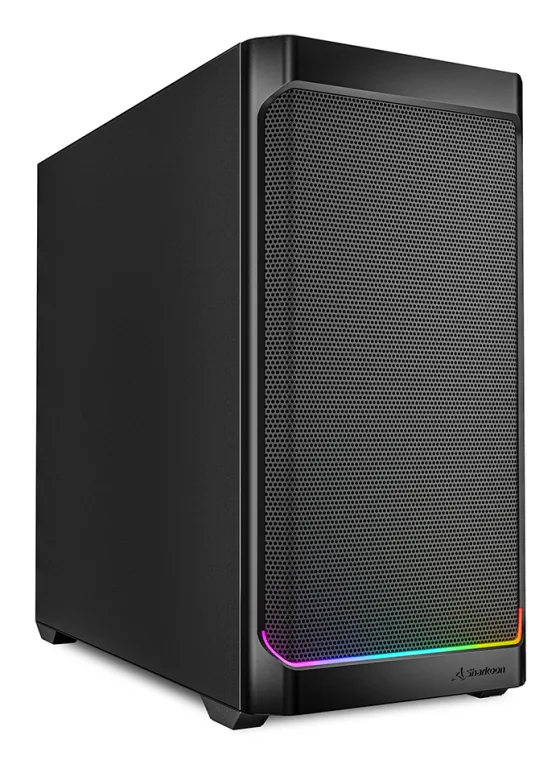 Sharkoon MK4 RGB Strip Black, mATX - Carcasa para PC