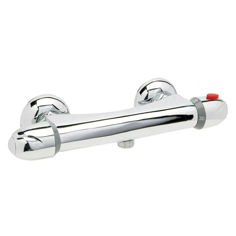 WOLFPACK LINEA PROFESIONAL - Monomando "Línea Flow" Ducha Termostático Con Cartucho Ceramico Ø 40 mm.